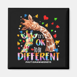 Anders zu sein Autismus-Mutter Mama süß Giraffe Au Magnet