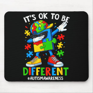 Anders zu sein ist in Ordnung Puzzle Autismus-Bewu Mousepad