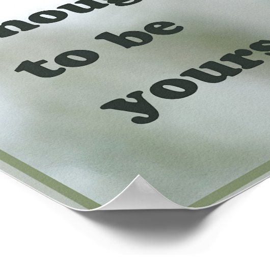 Anders zu sein ist nicht schlecht. poster (Ecke)