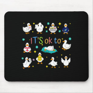 Anders zu sein ist okay Autismus Gans Sonderpädago Mousepad