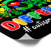 Anders zu sein ist okay Puzzle Autismus-Bewusstsei Poster (Ecke)