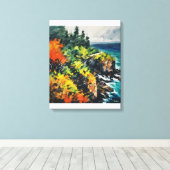 AndersArtistry* ein Pop Farbe in Autum* Leinwanddruck (Insitu (Holzboden))