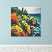 AndersArtistry* ein Pop Farbe in Autum* Leinwanddruck (Insitu (Holzboden))