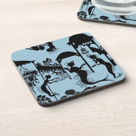 Andersen: Kleine Meerjungfrau-Silhouette Untersetzer (Linke Seite)