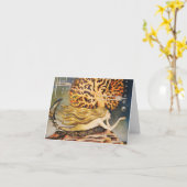 Andersen: Little Mermaid Zeichnend Karte (Gelbe Blume)