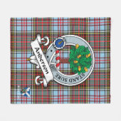 Anderson Ancient Clan Abzeichen Schotte Tartan Kar Fleecedecke (Vorderseite (Horizontal))