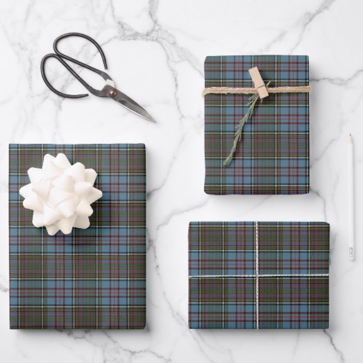 Anderson Ancient Original Scottish Clan Tartan W Geschenkpapier Set (Vorderseite)