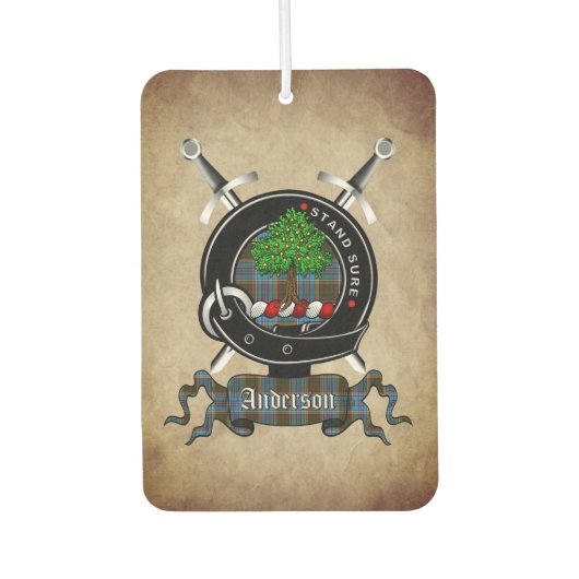 Anderson Clan Abzeichen Autolufterfrischer (Vorderseite)