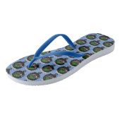 Anderson Clan Abzeichen Crazy Flip Flops Badesandalen (Schrägansicht)