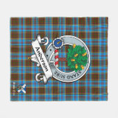 Anderson Clan Abzeichen Schotte Tartan Kariert Fleecedecke (Vorderseite (Horizontal))