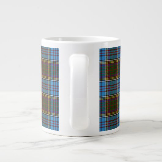 Anderson Clan Abzeichen & Tartan Jumbo-Tasse (Rückseite)