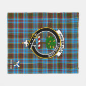 Anderson Clan Abzeichen Tartan Kariert Fleecedecke (Vorderseite (Horizontal))