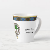 Anderson Clan Abzeichen & Tartan Milchtasse (Rechte Ecke)
