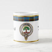 Anderson Clan Abzeichen Tartan & Motto Jumbo-Tasse (Vorderseite)