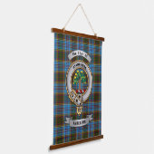 Anderson Clan Abzeichen & Tartan Wandteppich Mit Holzrahmen (Gewinkelt)