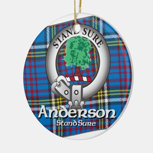 Anderson-Clan Keramik Ornament (Links)