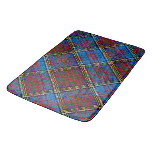 Anderson Clan Tartan (diagonal) Badematte (Schrägansicht)