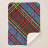 Anderson Clan Tartan (Diagonal) Sherpadecke (Vorderseite)