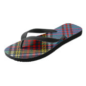 Anderson Clan Tartan Erwachsene Flip Flops, breite Badesandalen (Schrägansicht)