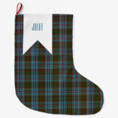 Anderson Clan Tartan Kariert Pattern Scottish Großer Weihnachtsstrumpf (Vorderseite)