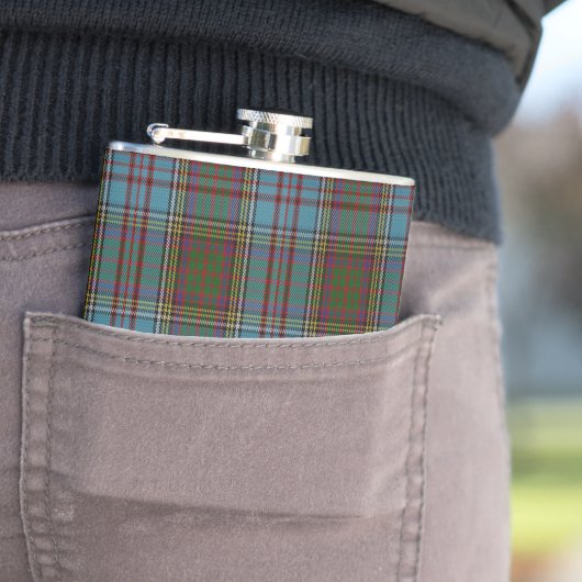 Anderson Clan Tartan Kariertes Muster Schottisch Flachmann (Beispiel)