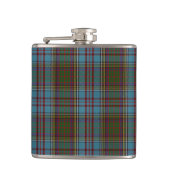 Anderson Clan Tartan Kariertes Muster Schottisch Flachmann (Vorderseite)
