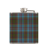Anderson Clan Tartan Kariertes Muster Schottisch Flachmann (Rückseite)