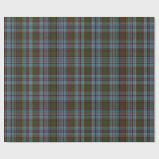 Anderson Clan Tartan Kariertes Muster Schottisch Geschenkpapier (Flach)