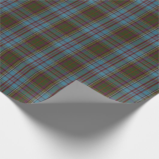 Anderson Clan Tartan Kariertes Muster Schottisch Geschenkpapier (Ecke)