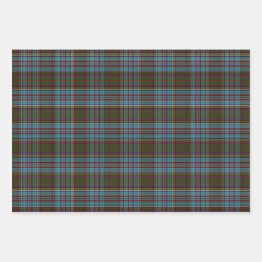 Anderson Clan Tartan Kariertes Muster Schottisch Geschenkpapier Set (Vorderseite 2)