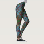  Anderson Clan Tartan Kariertes Muster Schottisch Leggings (Rechts)