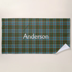 Anderson-Clan-Tartan-Karodeck-Badetuch Strandtuch