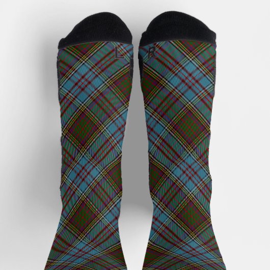 Anderson-Clan-Tartan-Karomuster schottisch Socken (Oben)