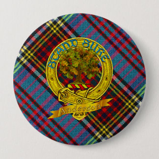 Anderson Clan Tartan & Motif Button