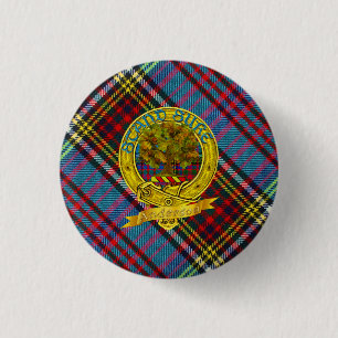 Anderson Clan Tartan & Motif Button