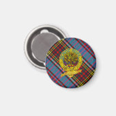 Anderson Clan Tartan & Motif Magnet (Vorderseite/Rückseite)