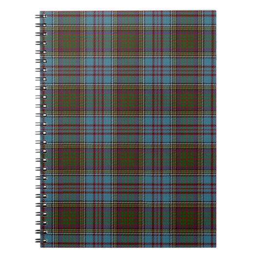 Anderson Clan Tartan – Scottish Plaid Notebook Notizblock (Vorderseite)