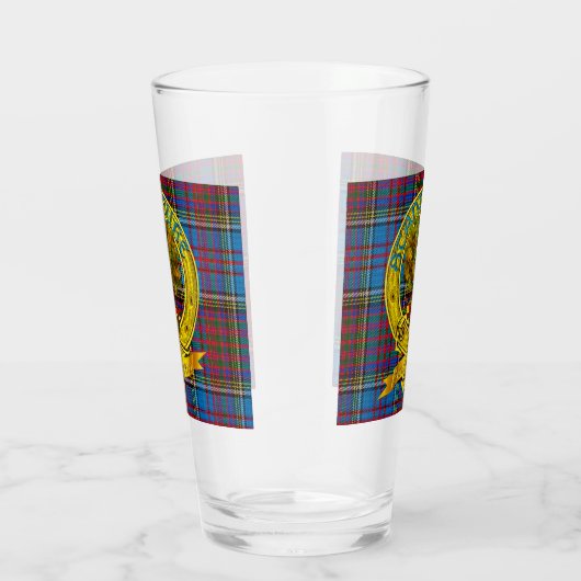 Anderson-Clan-Tartan u. Motiv Glas (Rechts)