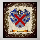 Anderson Coat of Arms Poster (Vorne)