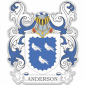 Anderson Familienwappen Aufkleber (Vorderseite)