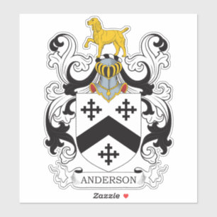 Anderson Familienwappen Aufkleber