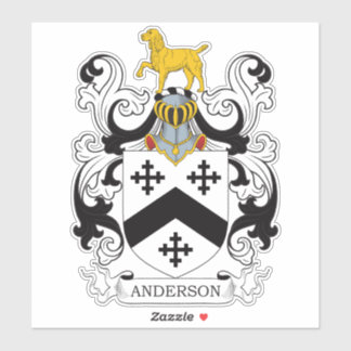 Anderson Familienwappen Aufkleber