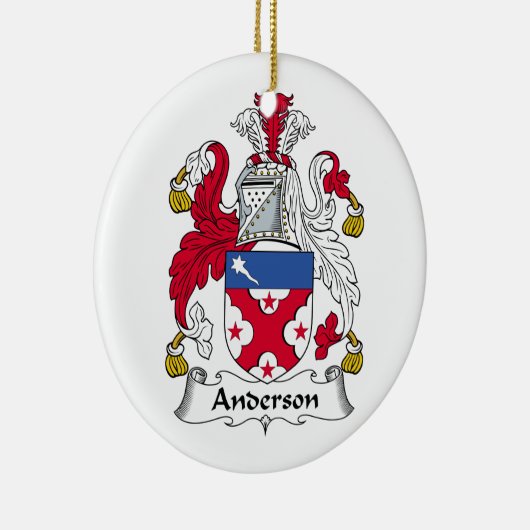 Anderson-Familienwappen-Verzierung Keramik Ornament (Rechts)