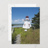 Anderson Hallow Lighthouse in Riverside-Albert, Postkarte (Vorne/Hinten)