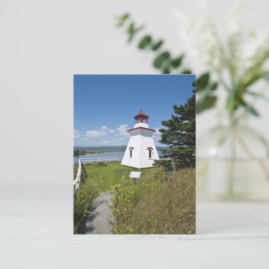Anderson Hallow Lighthouse in Riverside-Albert, Postkarte (Stehend Vorderseite)