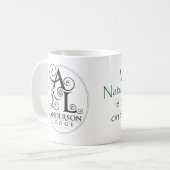 Anderson-Häuschen-Tasse - Grün Kaffeetasse (Vorderseite Links)