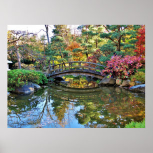 Anderson Japanese Gardens Bridge Poster