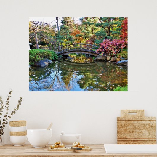 Anderson Japanese Gardens Bridge Poster (Küche)