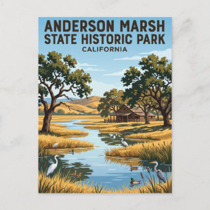 Anderson Marsh State Historic Park Kalifornien Postkarte