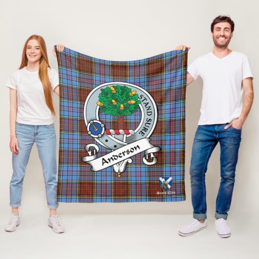 Anderson Modern Clan Abzeichen Schotte Tartan Kari Fleecedecke (Beispiel)